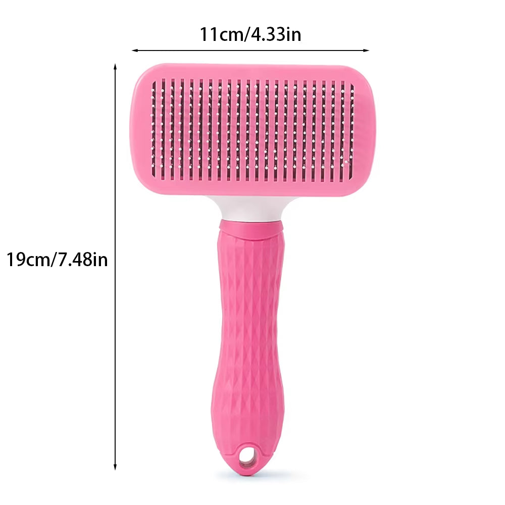 Pet Dog Brush Cat Comb Self Cleaning Pet Hair Remover Brush for Dogs Cats Grooming Tools Pets Dematting Comb Dogs Accessories